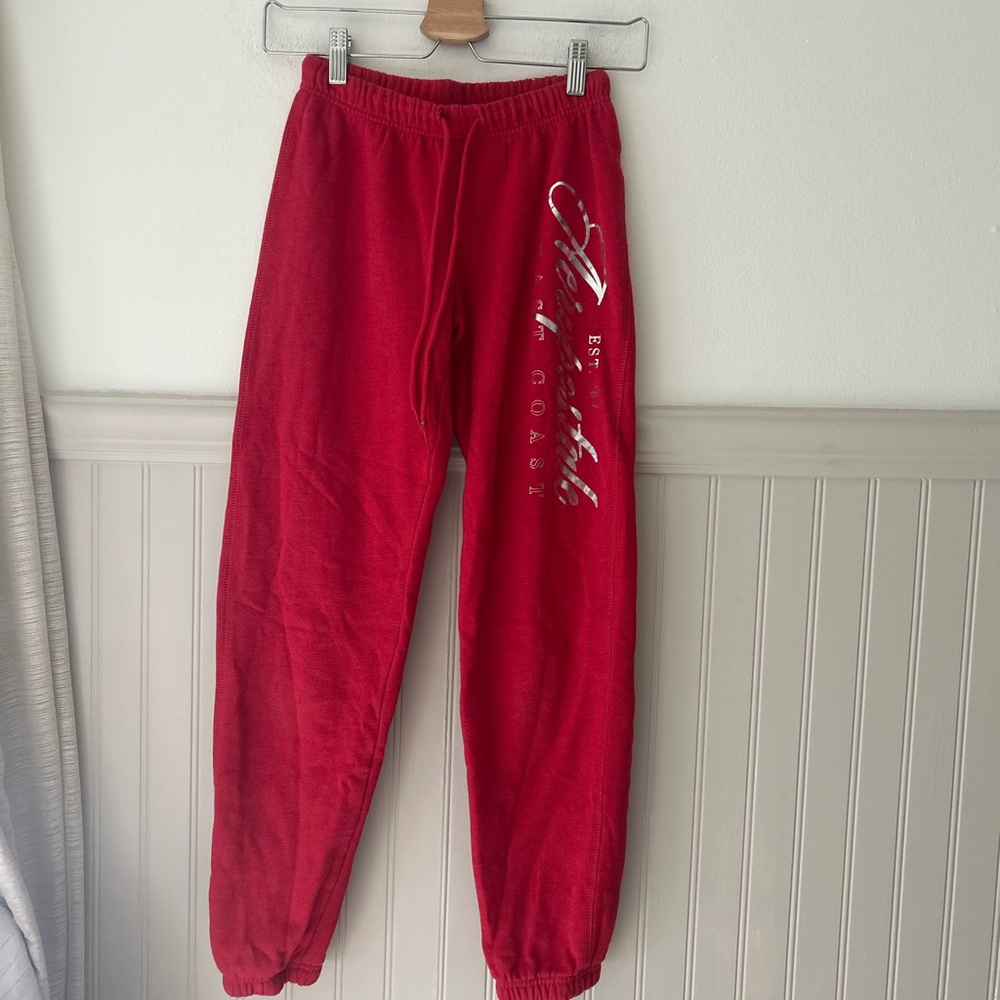 Aeropostale XS Red Joggers Lounge Pants